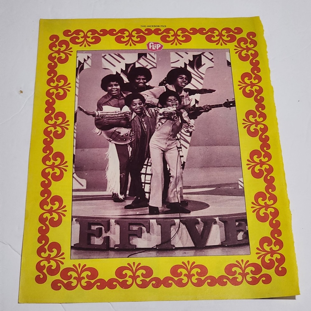The Jackson Five Michael Vintage Magazine Clipping Poster February 1971 FLIP
